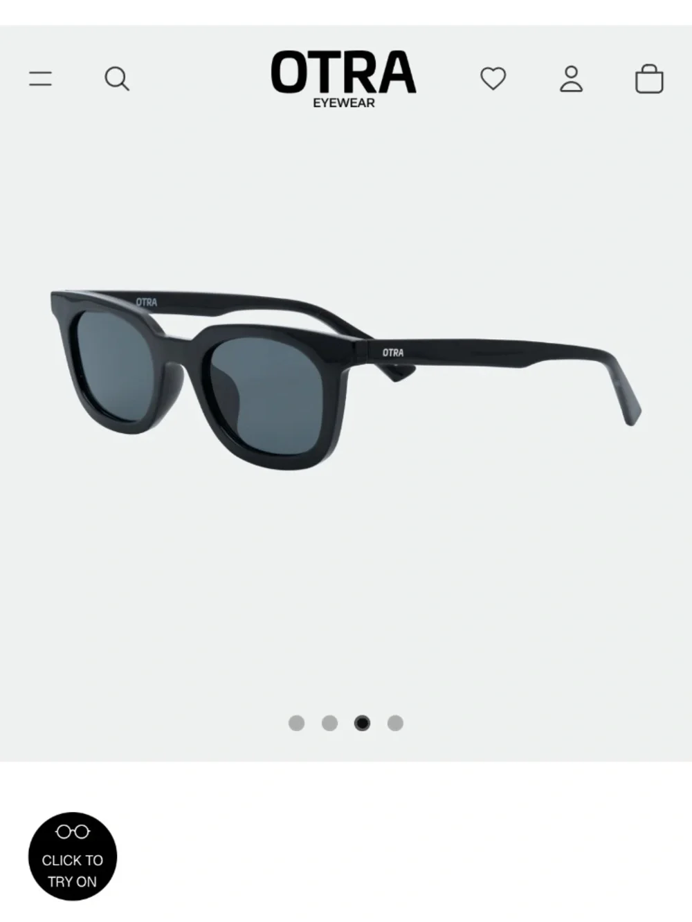 NWT OTRA Eyewear Nia Black Classic Wayfarer Sunglasses